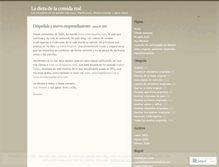 Tablet Screenshot of ladietadelacomidareal.wordpress.com