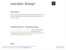Tablet Screenshot of junirullah.wordpress.com