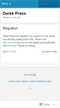 Mobile Screenshot of derekpress.wordpress.com