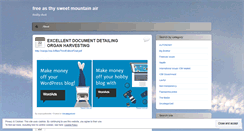 Desktop Screenshot of freeasthysweetmountainair.wordpress.com