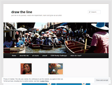 Tablet Screenshot of drawtheline.wordpress.com