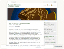 Tablet Screenshot of carbonfishing.wordpress.com