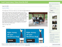 Tablet Screenshot of landconservancy.wordpress.com