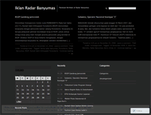 Tablet Screenshot of iklanradarbanyumas.wordpress.com