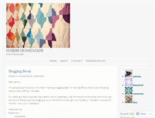 Tablet Screenshot of habibihomemade.wordpress.com
