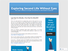 Tablet Screenshot of blindsl.wordpress.com