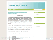 Tablet Screenshot of interiordesignnetwork.wordpress.com
