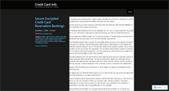 Desktop Screenshot of creditcardinfoforu.wordpress.com