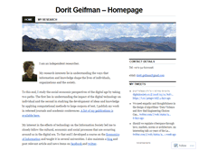 Tablet Screenshot of dgeifman.wordpress.com
