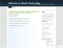 Tablet Screenshot of maulikshah.wordpress.com