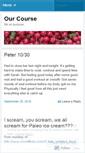 Mobile Screenshot of ourcourse.wordpress.com