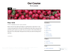 Tablet Screenshot of ourcourse.wordpress.com