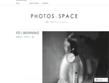 Tablet Screenshot of photosandspace.wordpress.com