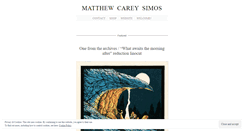 Desktop Screenshot of matthewsimos.wordpress.com