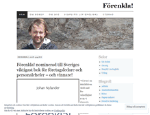 Tablet Screenshot of forenkla.wordpress.com