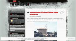 Desktop Screenshot of mankonvoice.wordpress.com