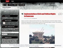 Tablet Screenshot of mankonvoice.wordpress.com