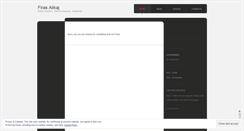 Desktop Screenshot of firasalikaj.wordpress.com