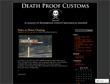 Tablet Screenshot of deathproofcustoms.wordpress.com