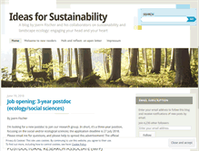 Tablet Screenshot of ideas4sustainability.wordpress.com