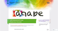 Desktop Screenshot of agape2012.wordpress.com