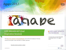 Tablet Screenshot of agape2012.wordpress.com