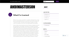Desktop Screenshot of andimasterson.wordpress.com