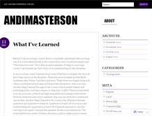 Tablet Screenshot of andimasterson.wordpress.com