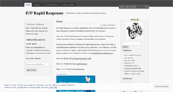 Desktop Screenshot of iuprapidresponse.wordpress.com