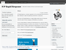 Tablet Screenshot of iuprapidresponse.wordpress.com