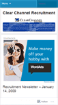 Mobile Screenshot of clearchannelrecruitment.wordpress.com
