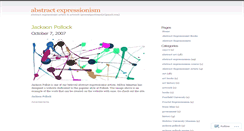 Desktop Screenshot of abstractexpressionism.wordpress.com