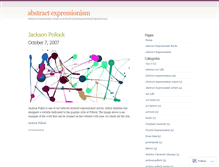 Tablet Screenshot of abstractexpressionism.wordpress.com
