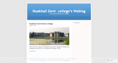 Desktop Screenshot of noakhalicollege.wordpress.com