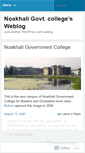 Mobile Screenshot of noakhalicollege.wordpress.com