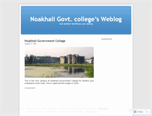 Tablet Screenshot of noakhalicollege.wordpress.com