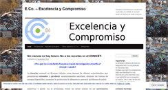 Desktop Screenshot of excelenciaycompromiso.wordpress.com