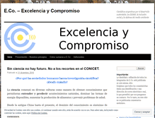 Tablet Screenshot of excelenciaycompromiso.wordpress.com