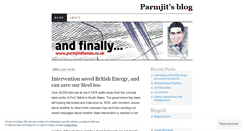 Desktop Screenshot of parmjit.wordpress.com