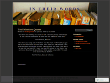 Tablet Screenshot of intheirwords.wordpress.com