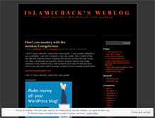 Tablet Screenshot of islamicback.wordpress.com