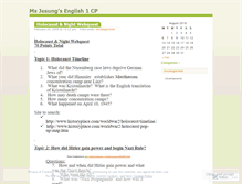 Tablet Screenshot of msjesungths.wordpress.com