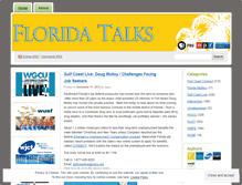 Tablet Screenshot of floridatalks.wordpress.com