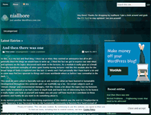 Tablet Screenshot of niallhore.wordpress.com