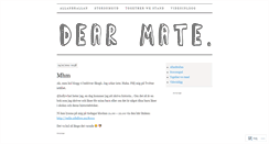 Desktop Screenshot of dearmate.wordpress.com