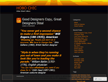 Tablet Screenshot of hobochic.wordpress.com