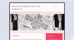 Desktop Screenshot of costumetraditionale.wordpress.com