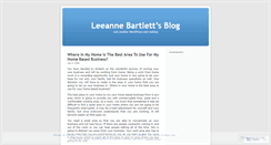 Desktop Screenshot of leeannebartlett.wordpress.com