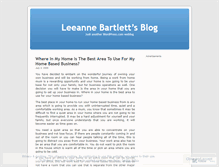 Tablet Screenshot of leeannebartlett.wordpress.com