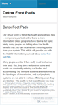 Mobile Screenshot of footdetoxpads.wordpress.com
